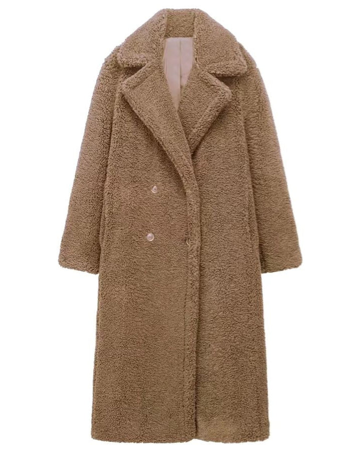 Cappotto Lungo Soffice con Revers
