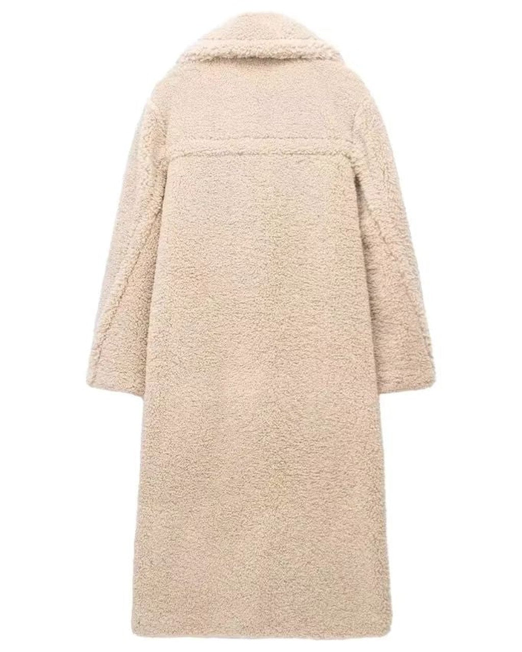 Cappotto Lungo Soffice con Revers