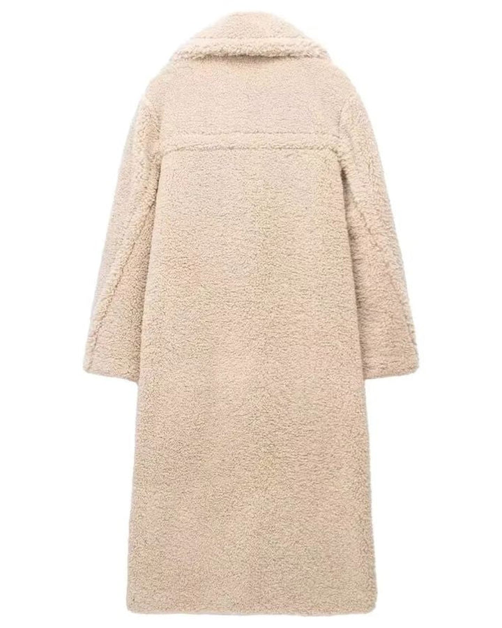 Cappotto Lungo Soffice con Revers