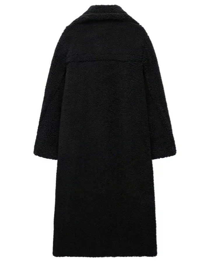 Cappotto Lungo Soffice con Revers