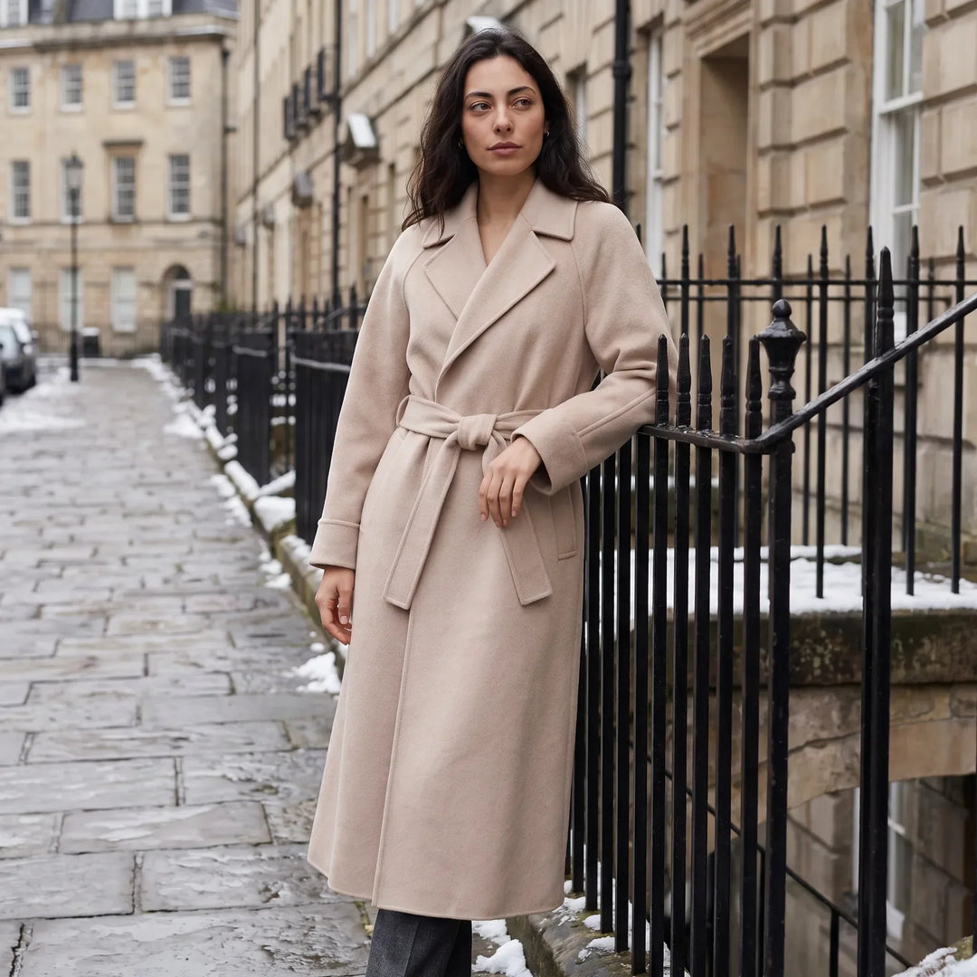 Cappotto Stile Vestaglia con Cintura