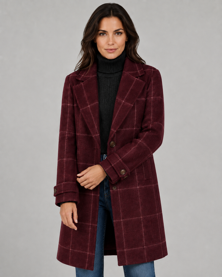 Cappotto Strutturato a Quadri