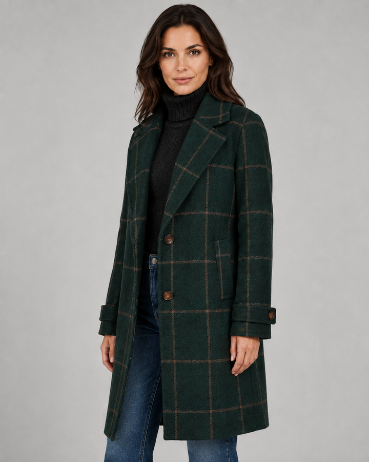 Cappotto Strutturato a Quadri