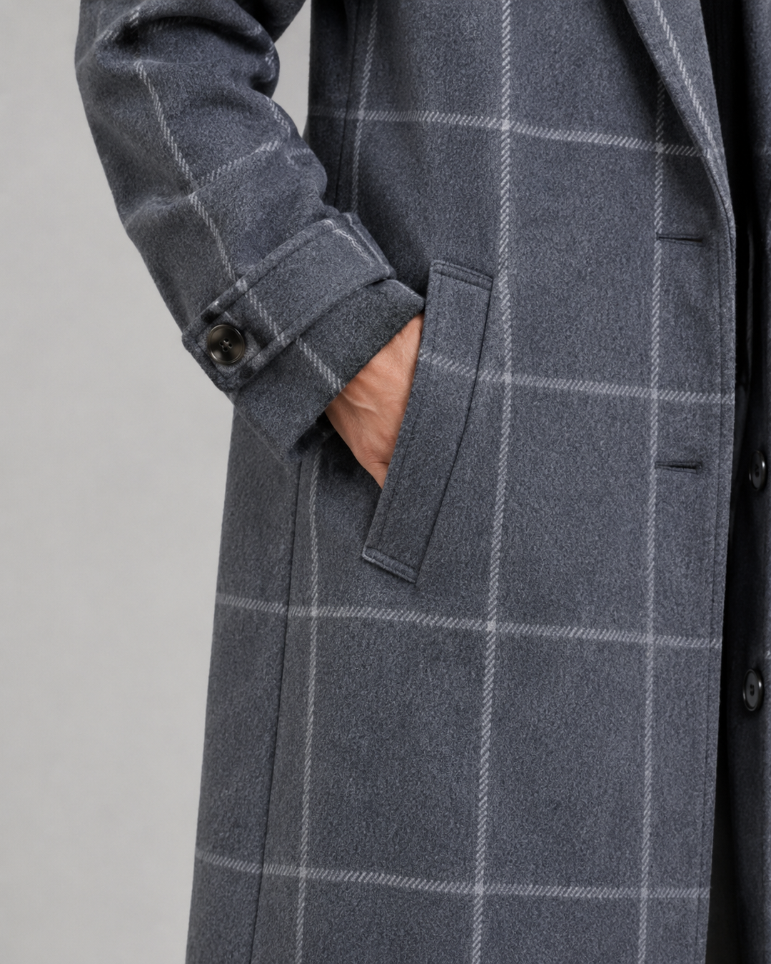 Cappotto Strutturato a Quadri