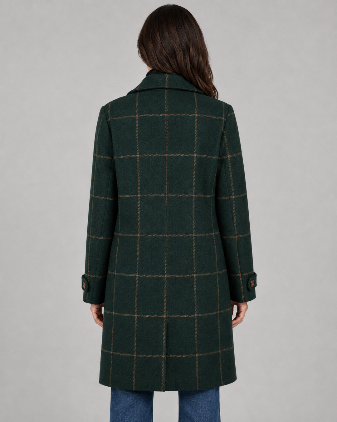 Cappotto Strutturato a Quadri