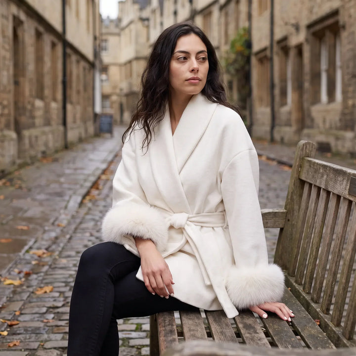 Cappotto Vestaglia con Polsini Voluminosi