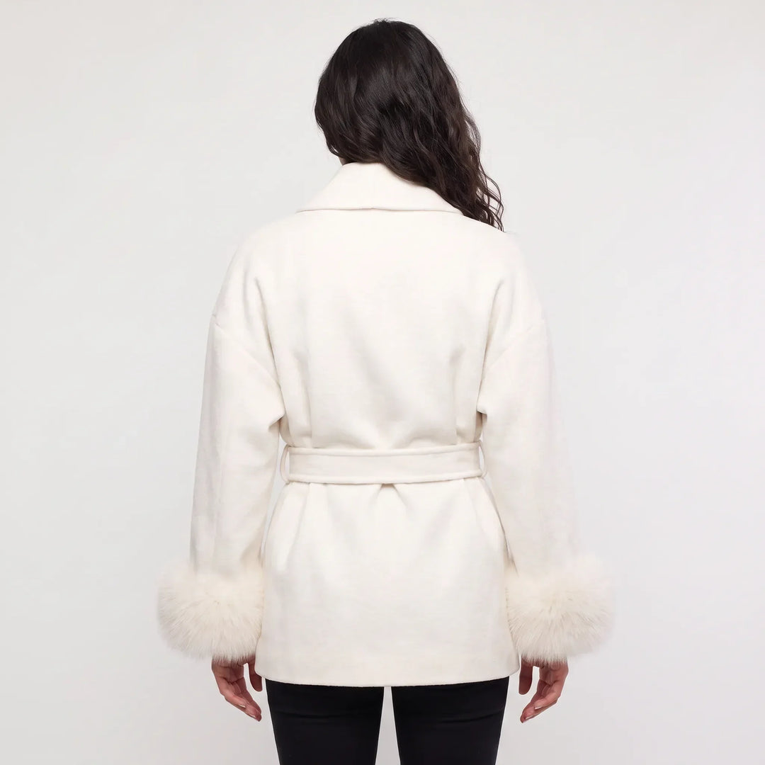 Cappotto Vestaglia con Polsini Voluminosi