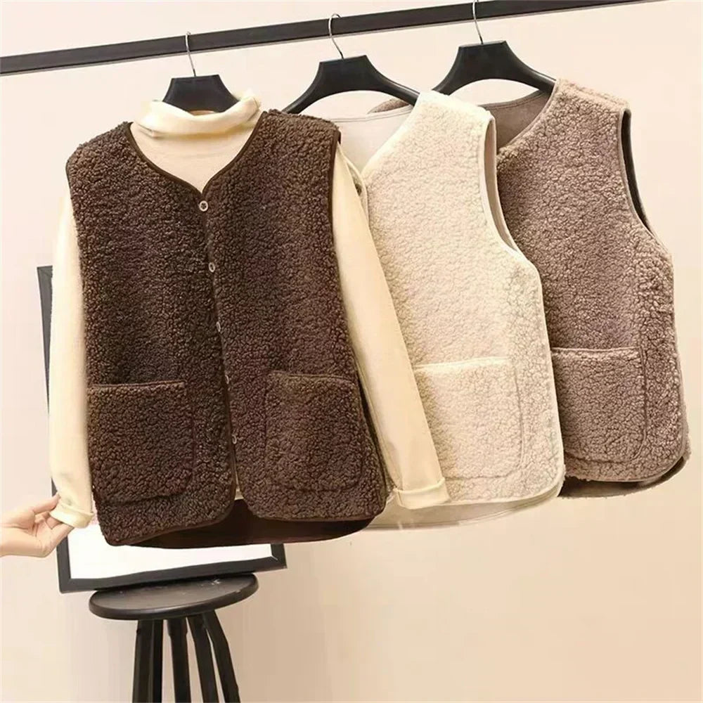 Cardigan Smanicato con Tasche