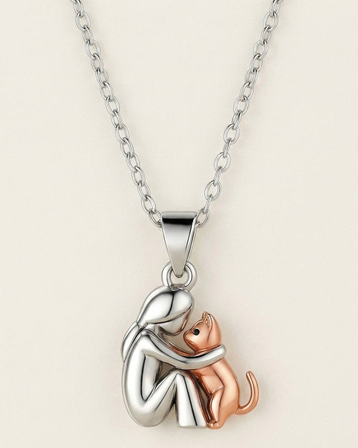 Collana con Ciondolo Amore Felino