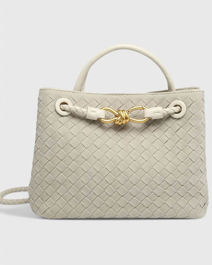 Borsa Intrecciata con Chiusura Gioiello
