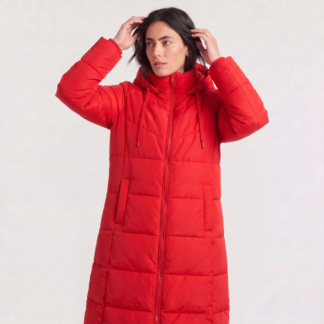 Cappotto Dritto con Cappuccio