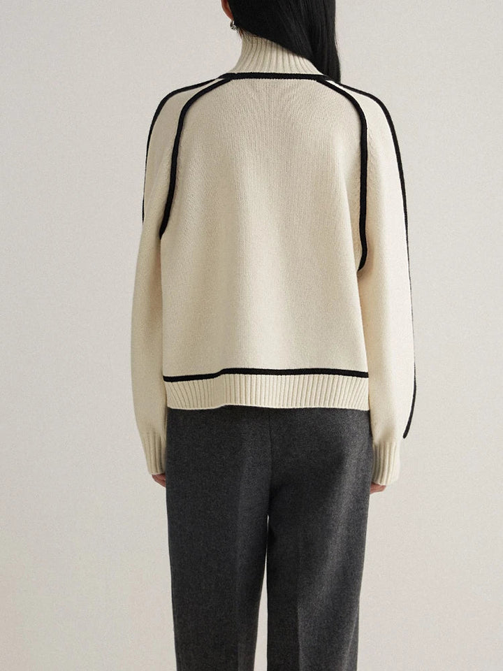 Maglione a Dolcevita con Profili