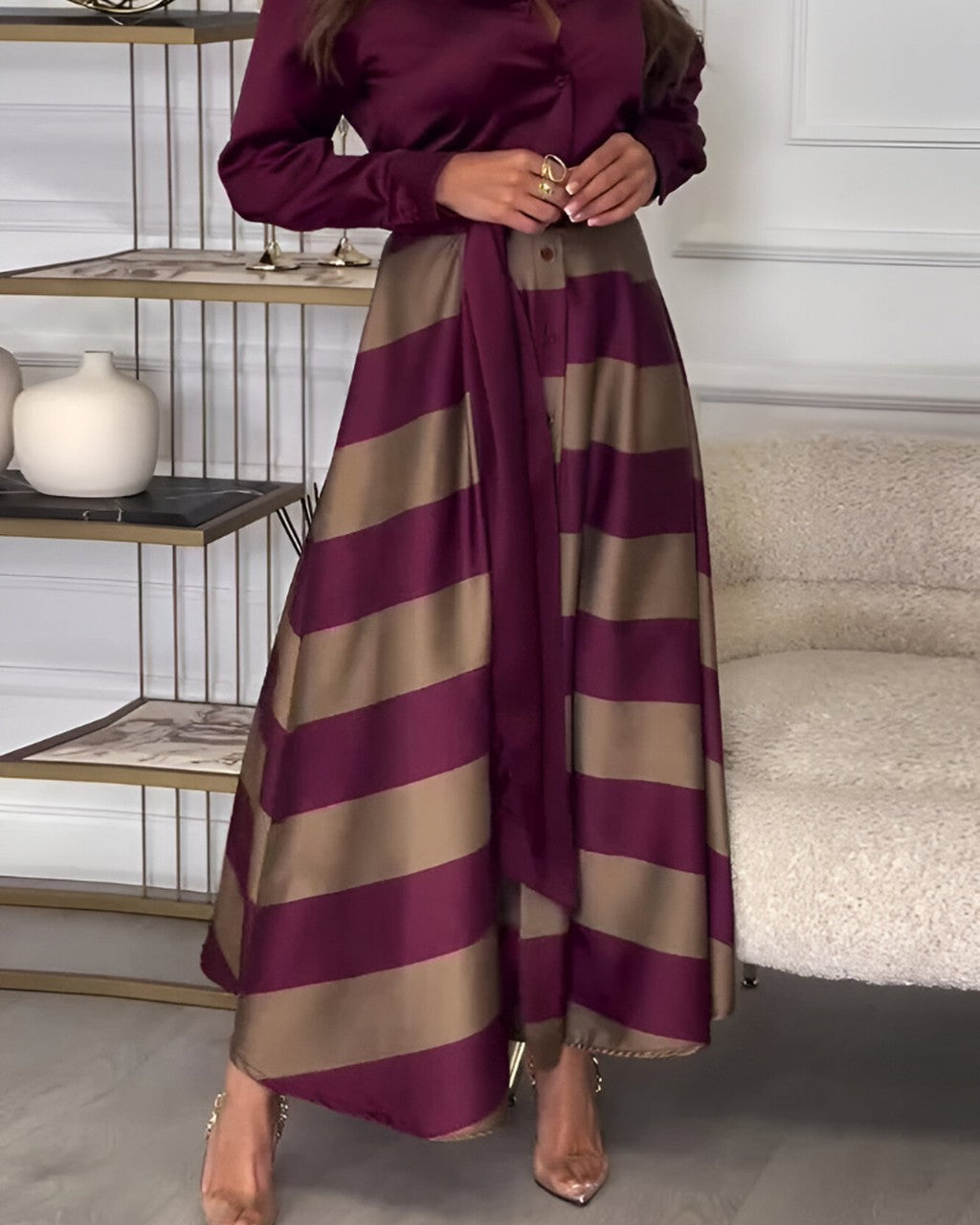 Completo con Camicia e Pantalone Palazzo