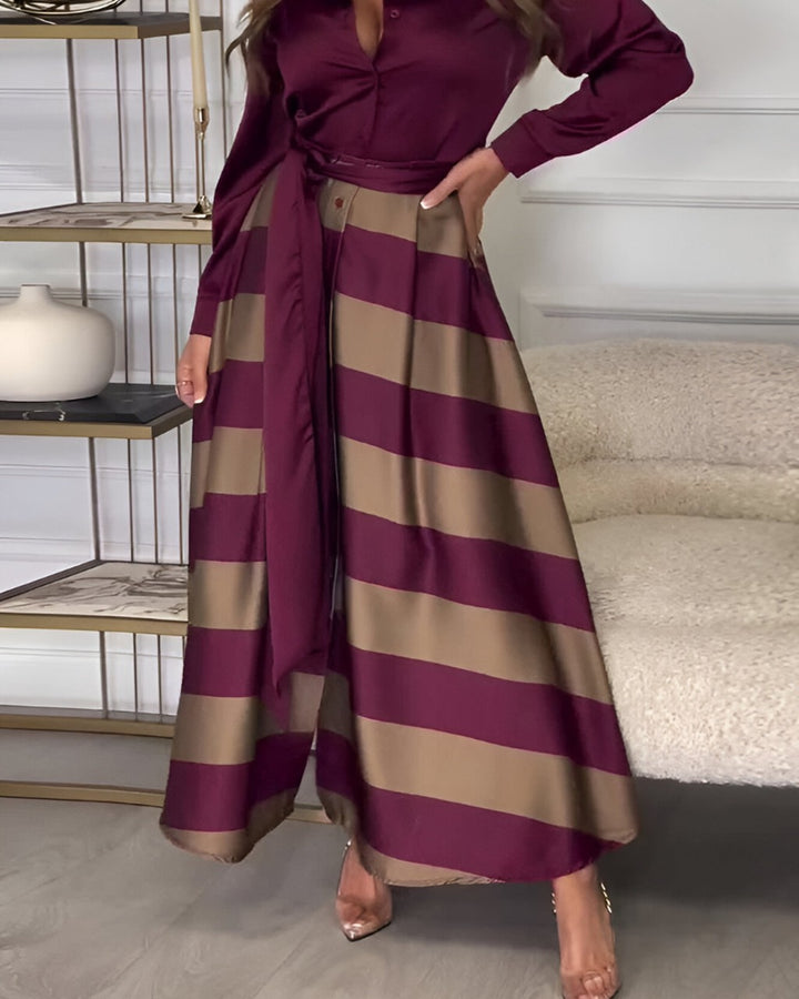 Completo con Camicia e Pantalone Palazzo