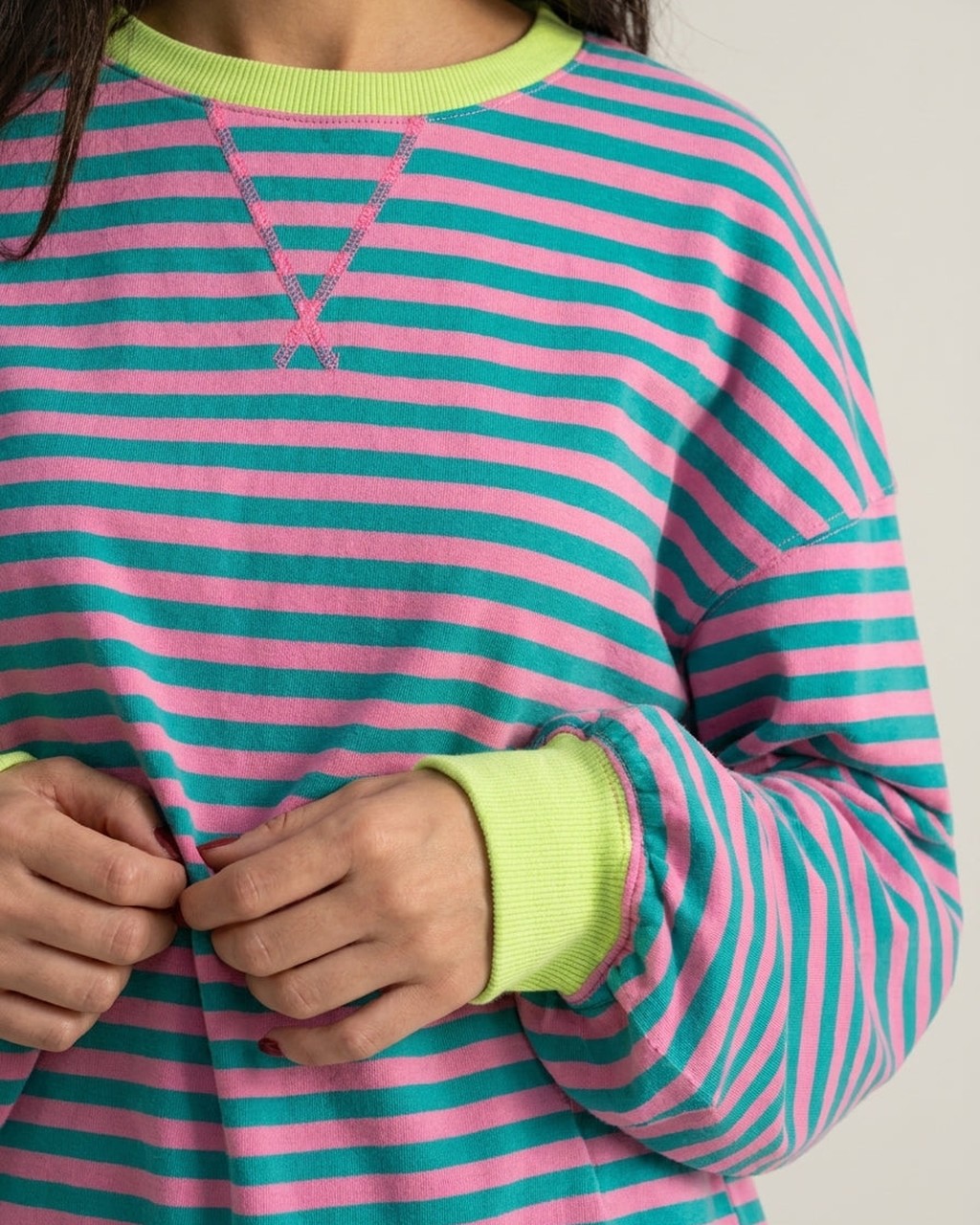 Completo Coordinato a Righe Colorate