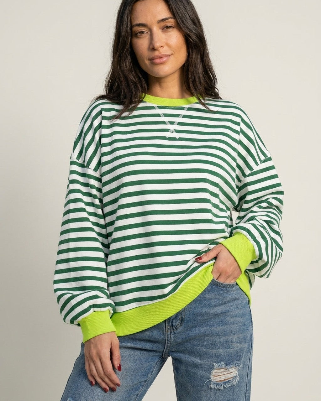 Completo Coordinato a Righe Colorate