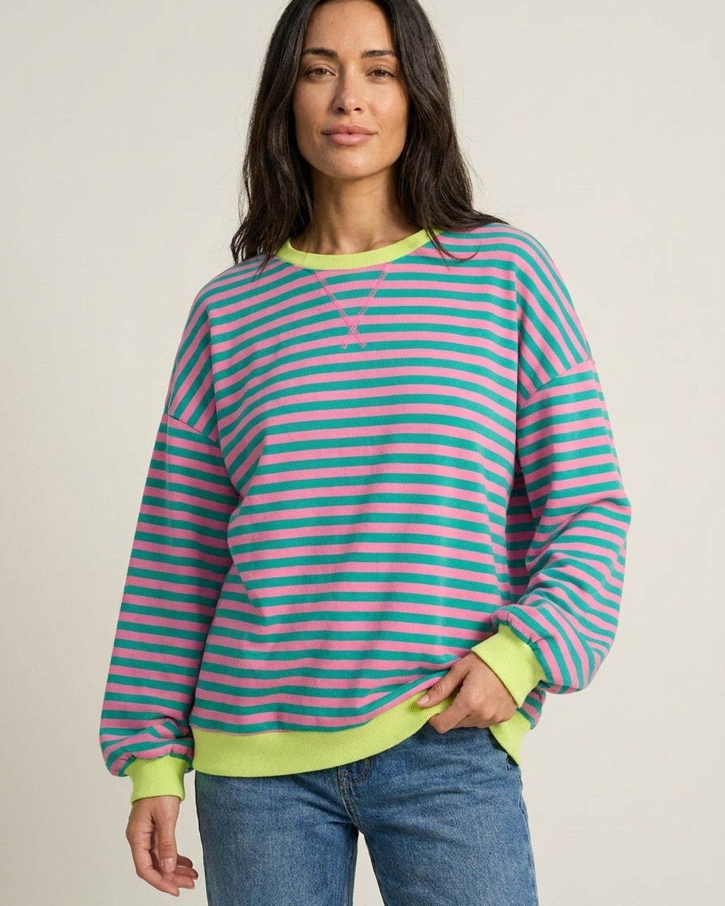 Completo Coordinato a Righe Colorate