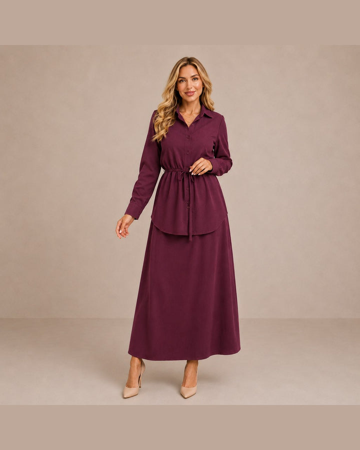 Completo Elegante con Gonna Lunga