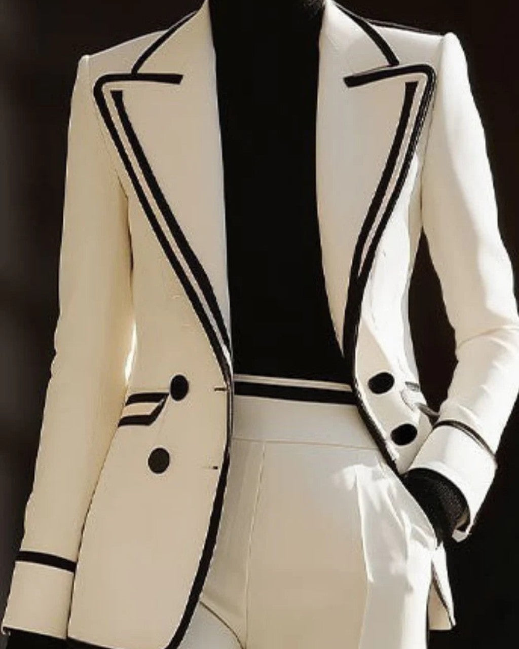 Completo Giacca e Pantalone Bicolore