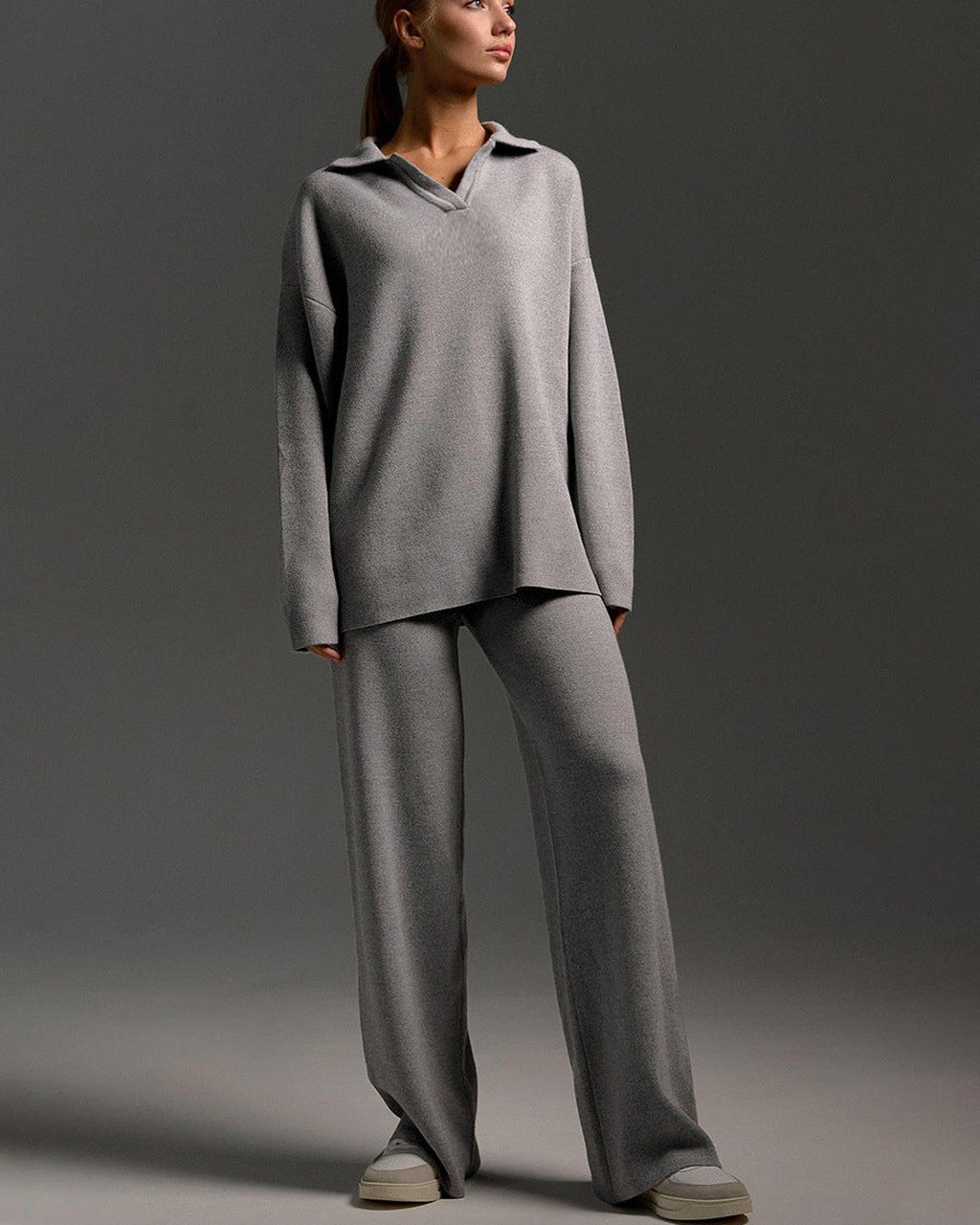 Completo Oversize con Collo a Polo