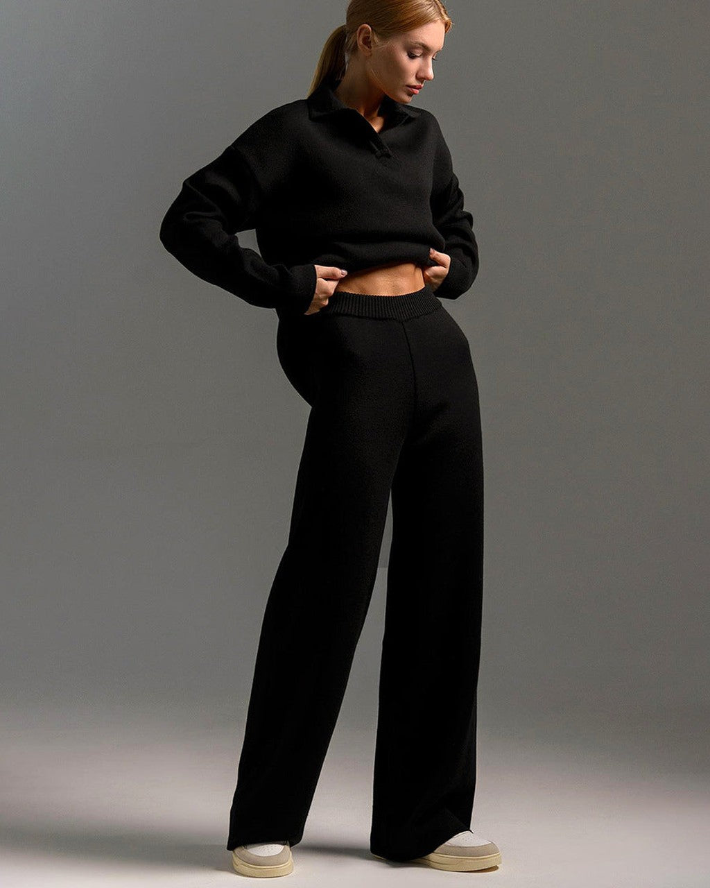 Completo Oversize con Collo a Polo