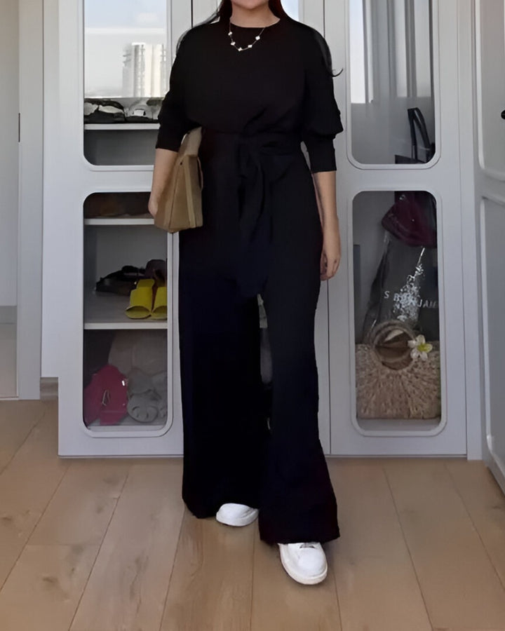 Completo Pantalone Palazzo con Nodo
