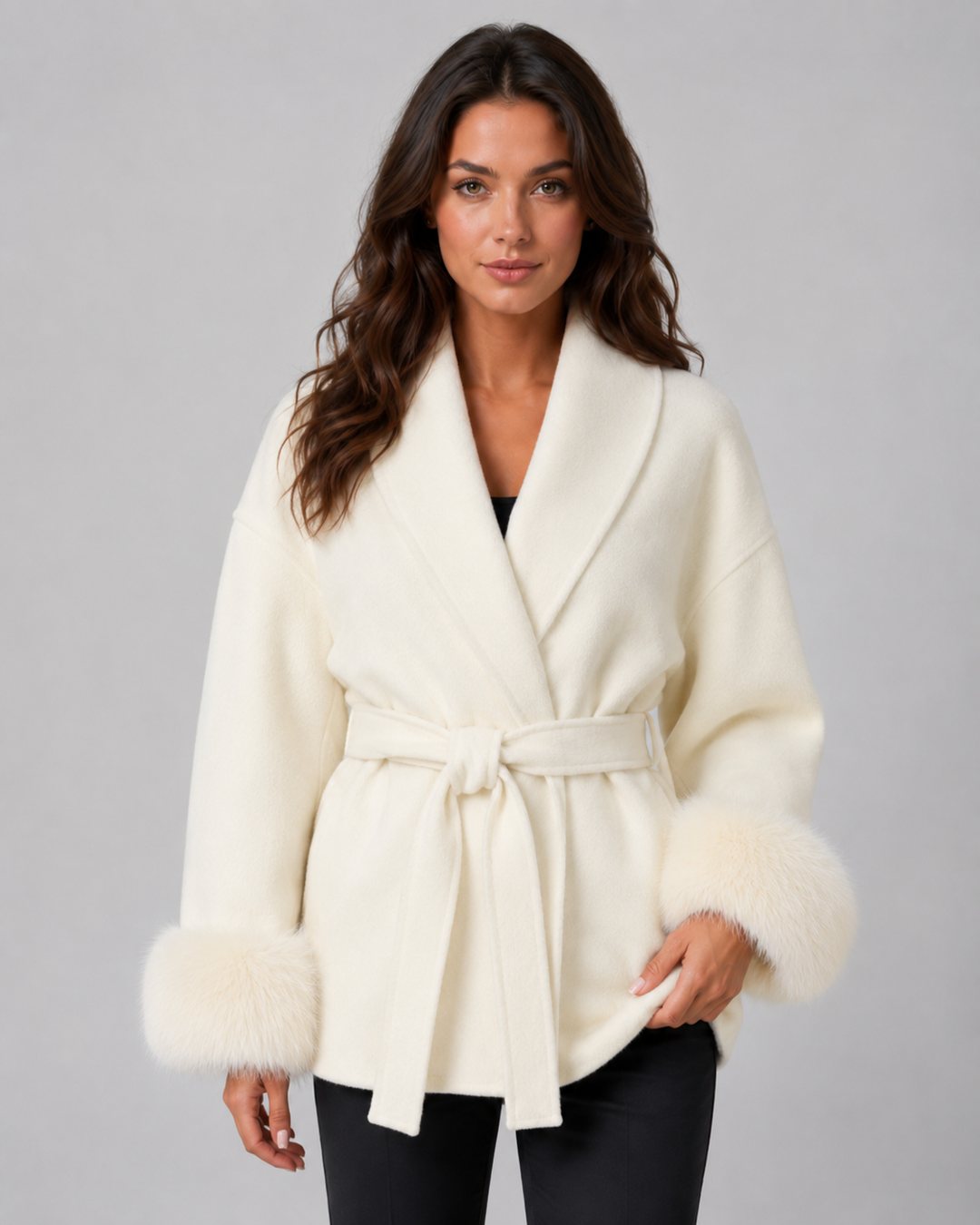 Cappotto con Polsini Soffici