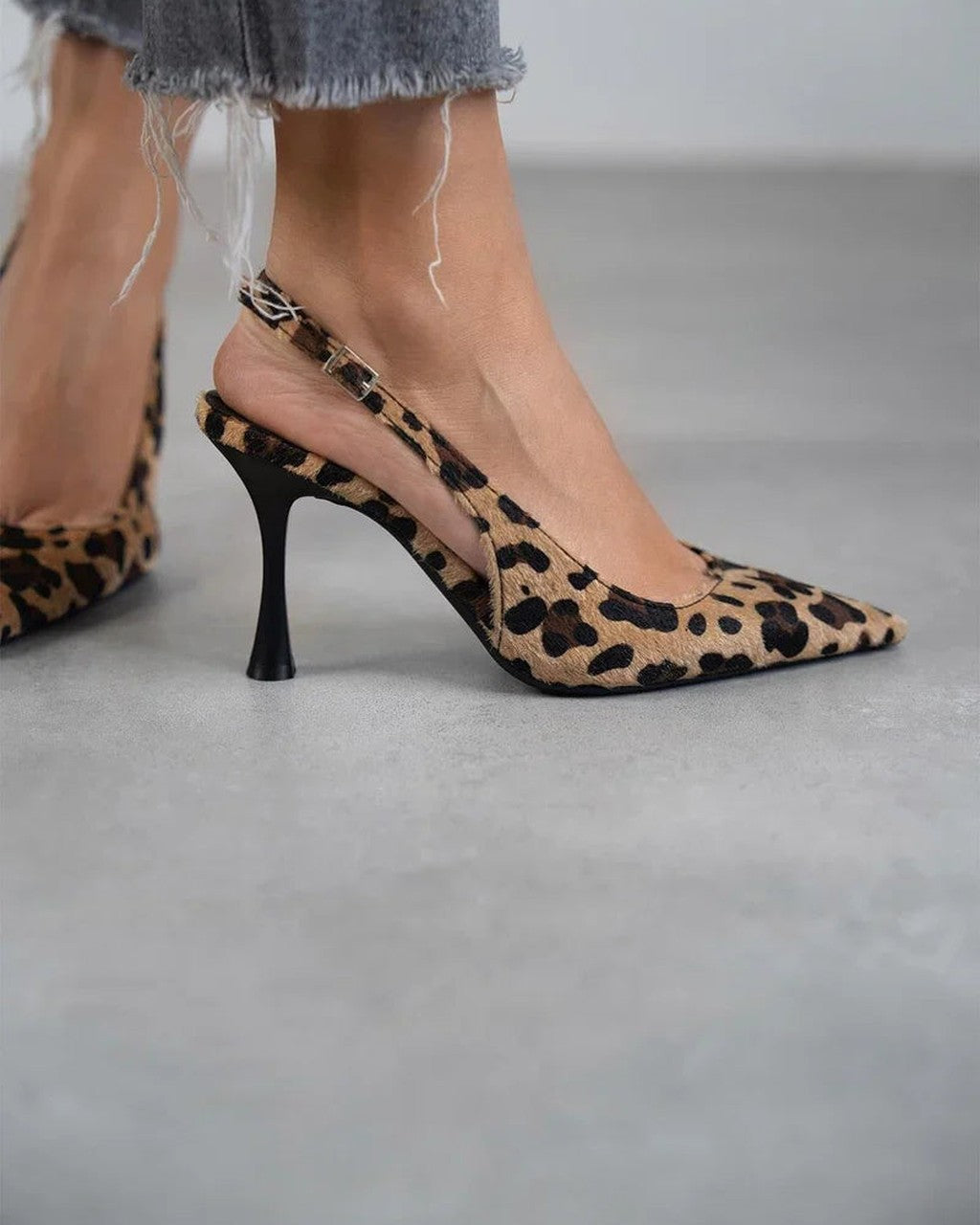 Décolleté Animalier a Punta Sfilata