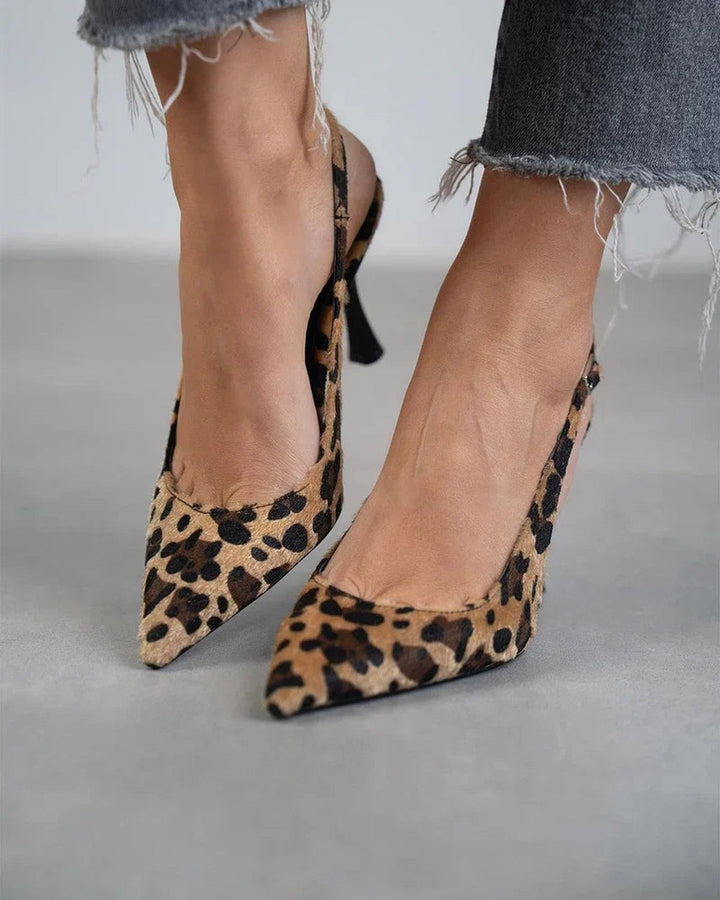 Décolleté Animalier a Punta Sfilata