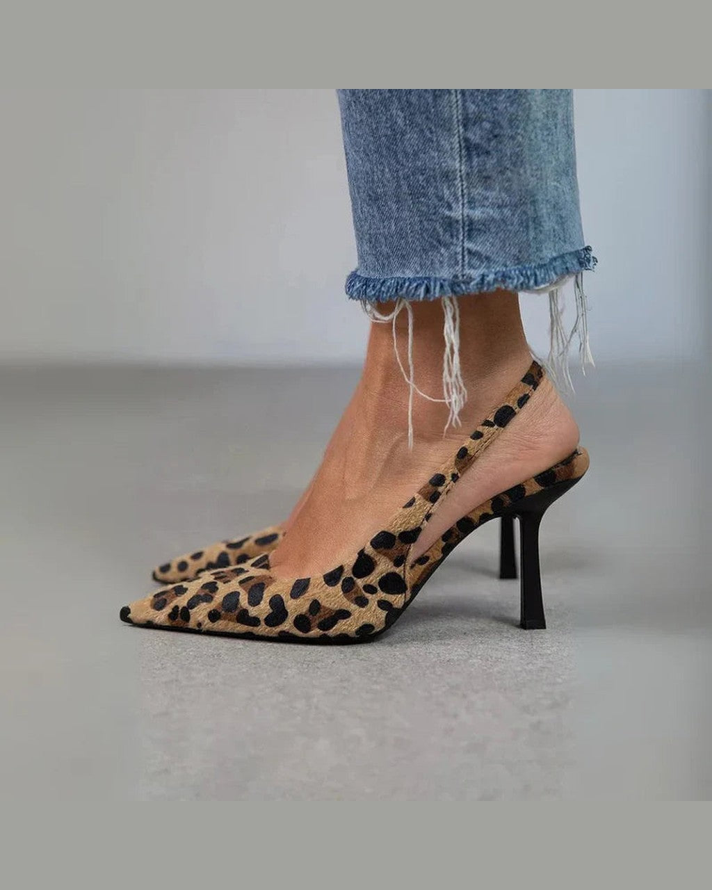 Décolleté Animalier a Punta Sfilata