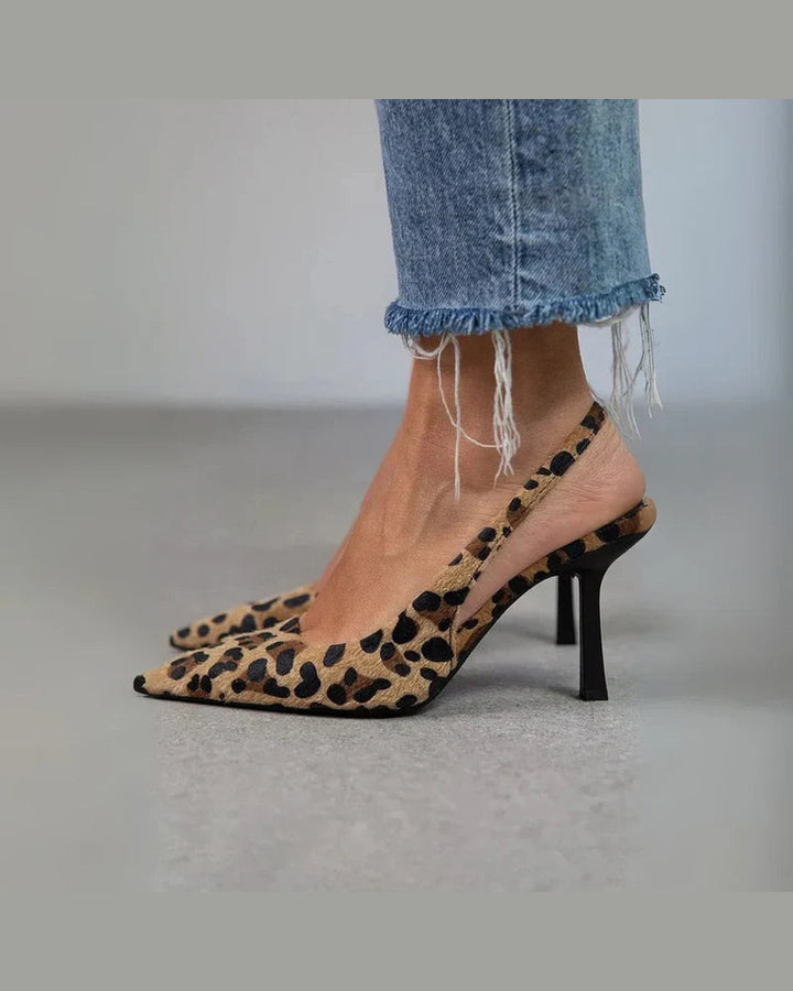 Décolleté Animalier a Punta Sfilata
