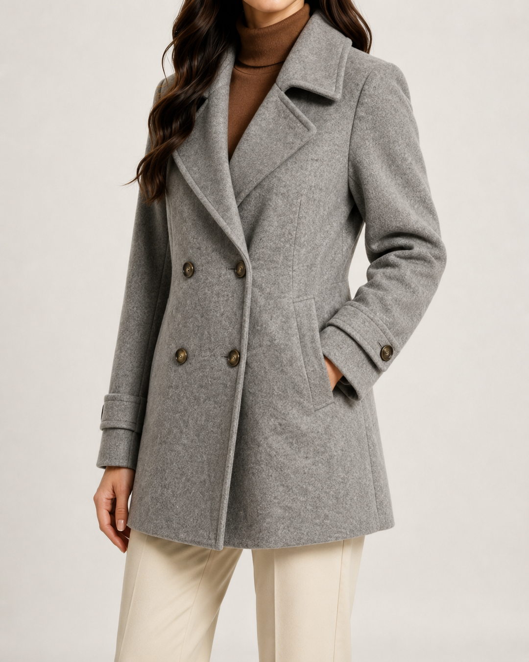 Cappotto Corto a Doppiopetto