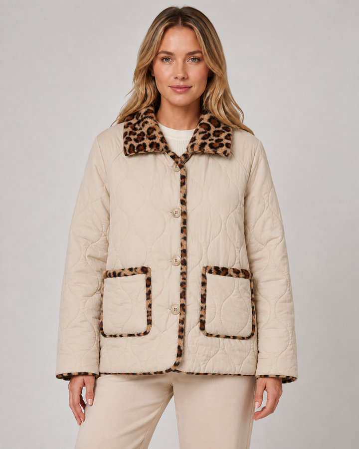 Giacca Reversibile Animalier