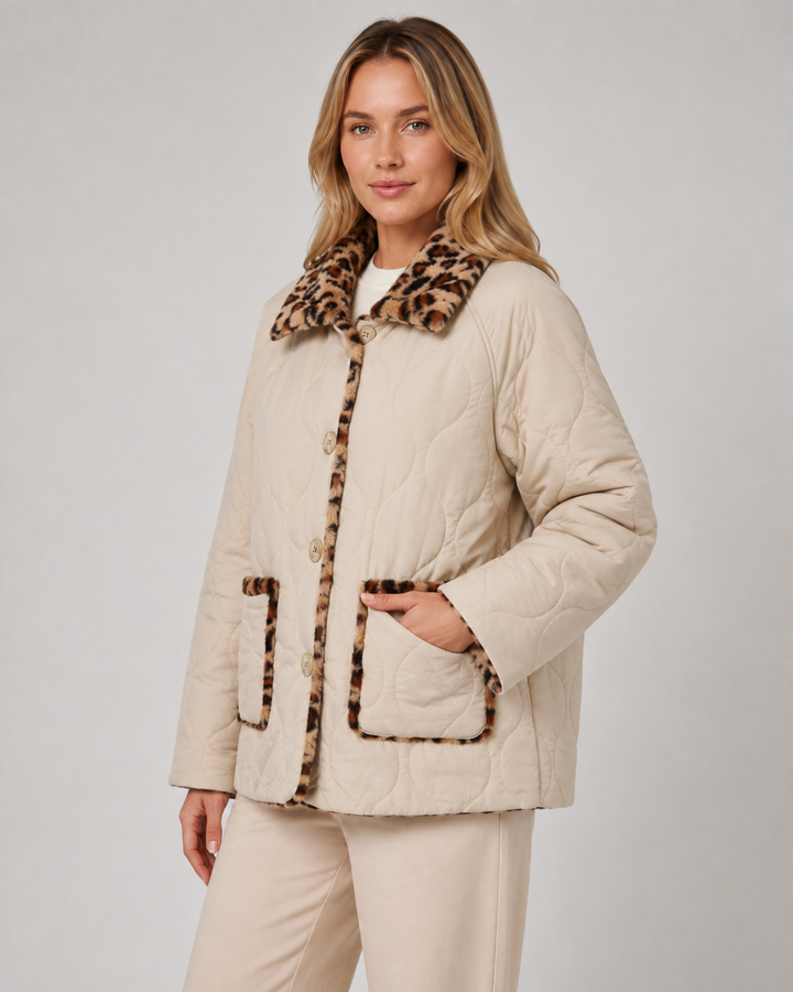 Giacca Reversibile Animalier