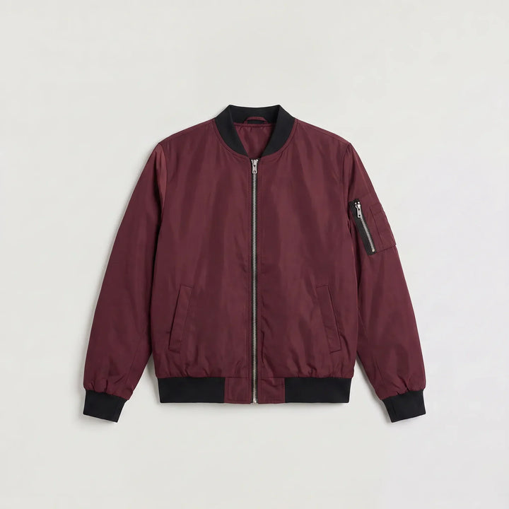 Giacca Stile Bomber con Zip