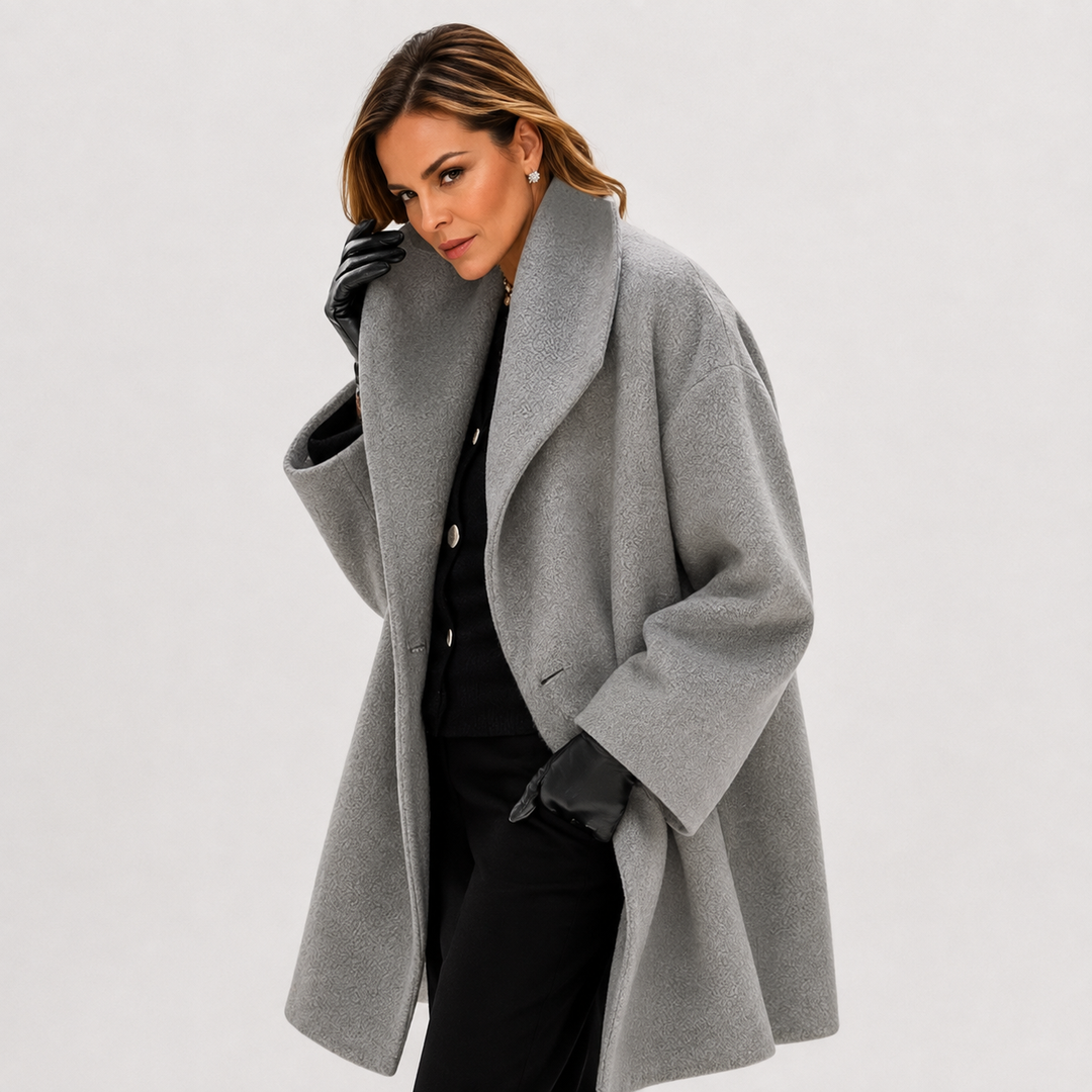 Cappotto Ampio Monobottono
