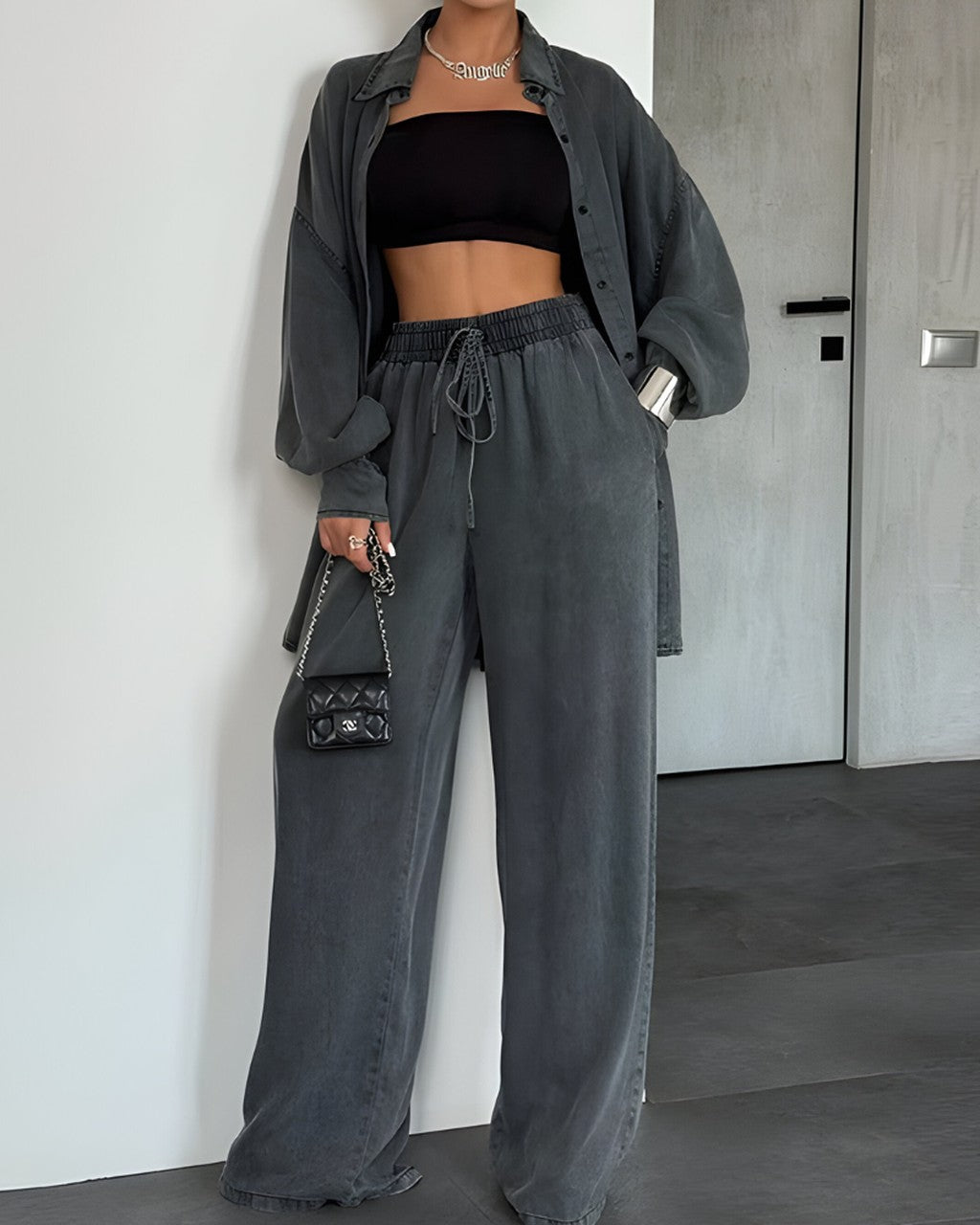 Completo Oversize con Pantalone Largo