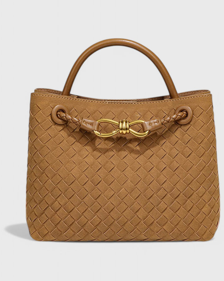 Borsa Intrecciata con Chiusura Gioiello