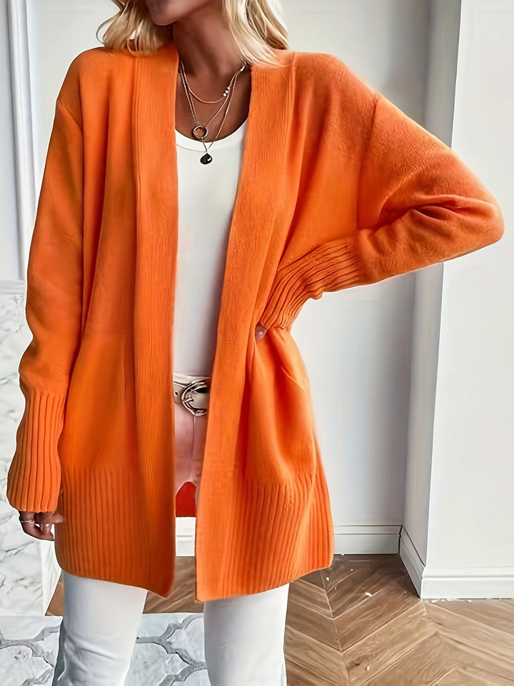 Cardigan Aperto con Tasche