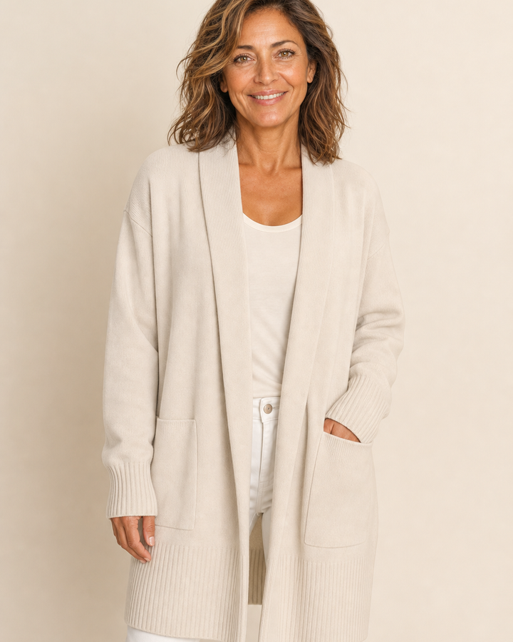 Cardigan Aperto con Tasche