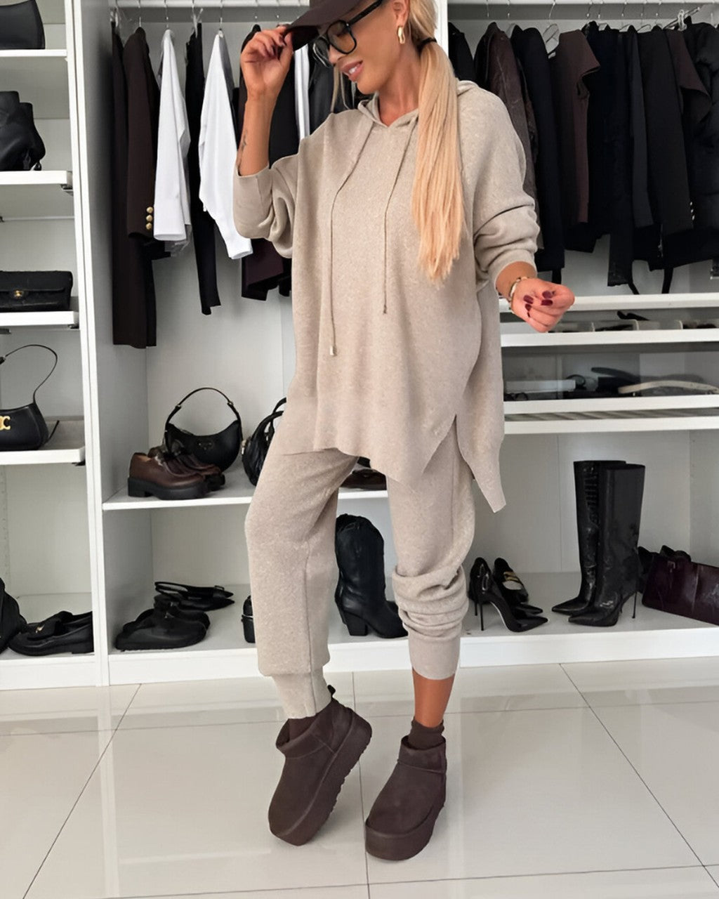 Completo Casual con Maxi Felpa