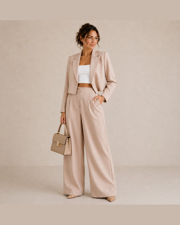 Completo con Blazer Corto e Pantalone