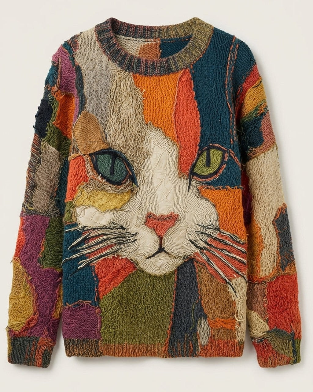 Top Artistico con Motivo Gatto