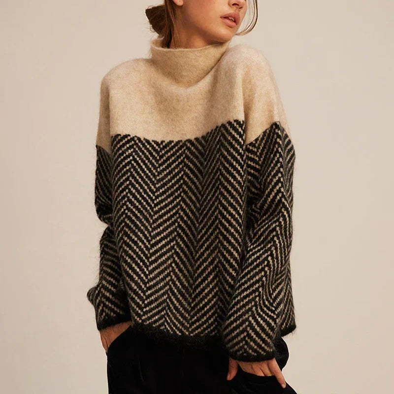 Maglione a Dolcevita Grafico