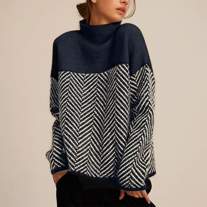 Maglione a Dolcevita Grafico