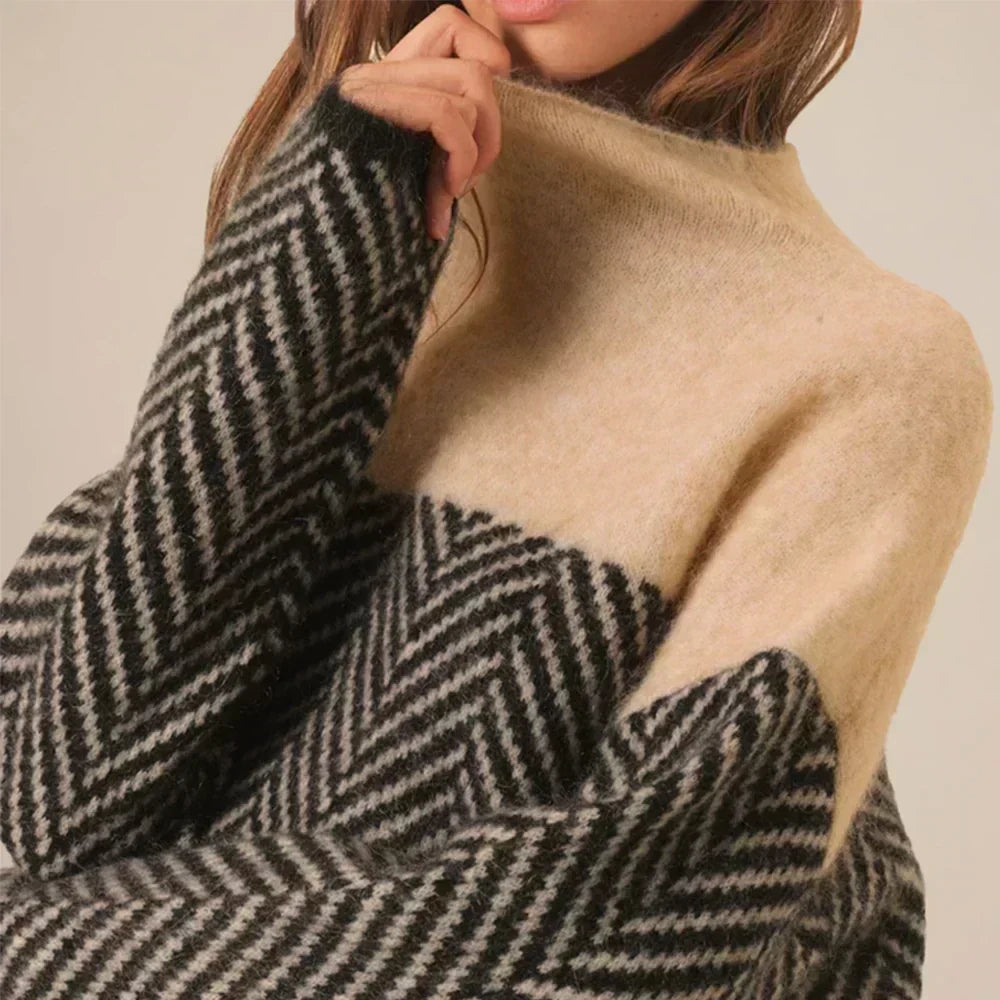 Maglione a Dolcevita Grafico