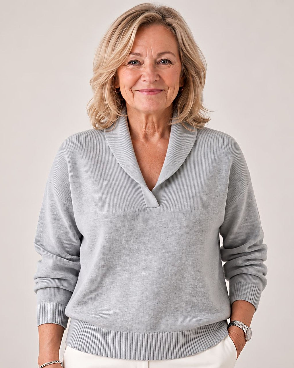 Maglione con Collo a Scialle