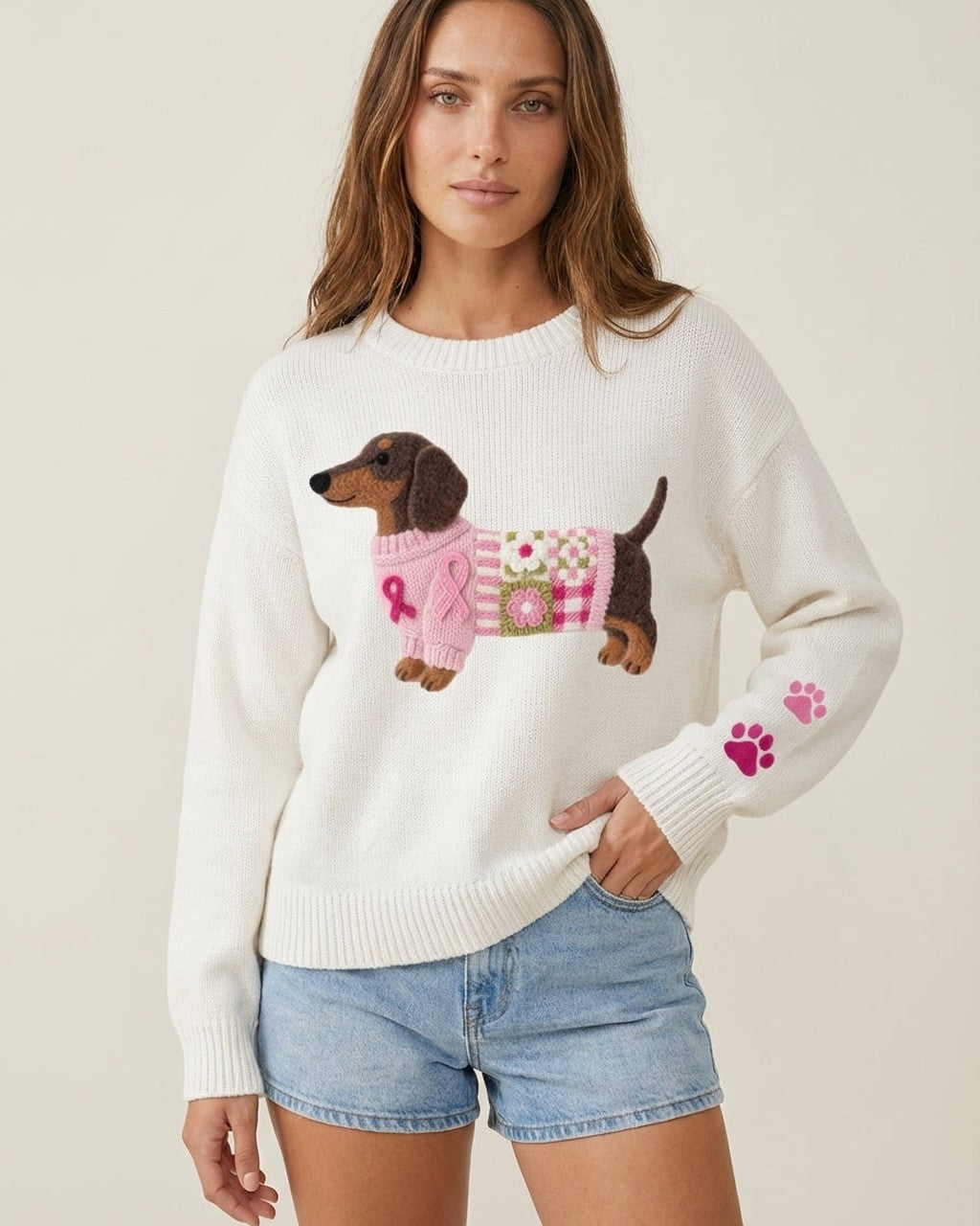 Maglione con Motivo Bassotto