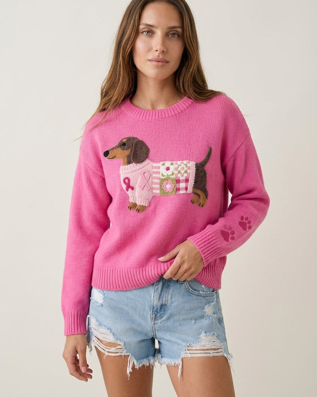 Maglione con Motivo Bassotto