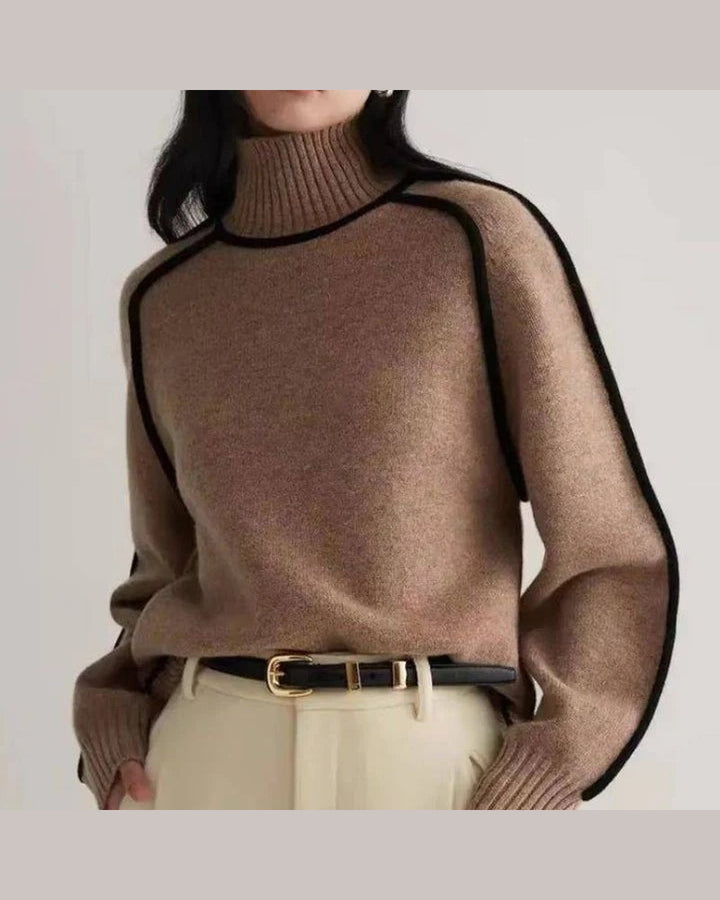 Maglione con Profili Grafici